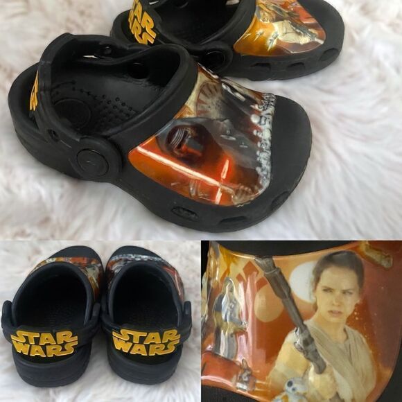 Baby Infant Toddler Crocs Star Wars Slip On Shoes SZ C 4 - 6 - Picture 1 of 12